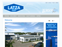 Tablet Screenshot of latza-gmbh.de